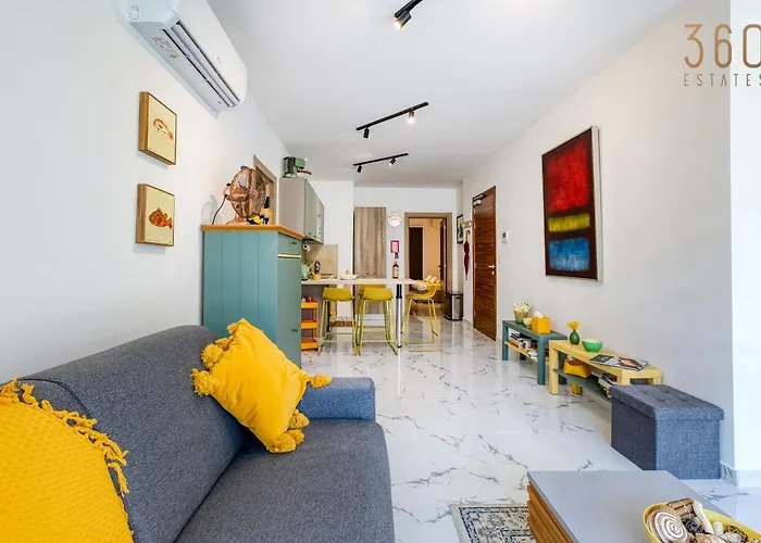 דירה Stylish & Authentic 1br With Terrace In By 360 Estates סליאמה